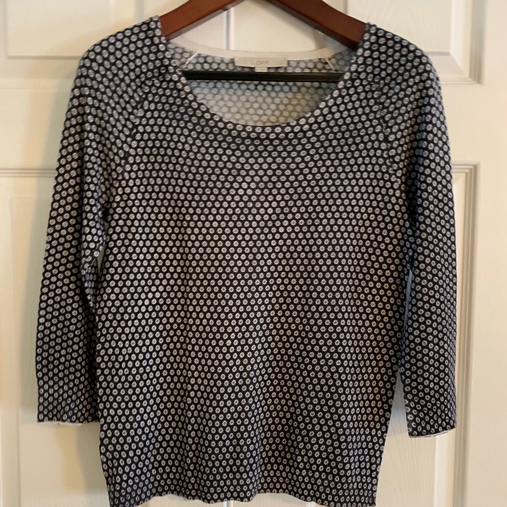 Polka Dot Sweater by LOFT - Small